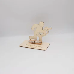 Geldgeschenk Paintball - aus Holz personalisiert