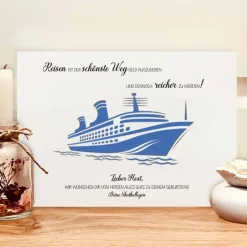 Geldgeschenk personalisiert zum Geburtstag | Geburtstagsgeschenk Kreuzfahrt | Reiseliebhaber Gutschein