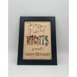 Geldgeschenk personalisiert zum Geburtstag – Bilderrahmen Andenken, Geschenkidee, Geldverpackung, personalisierbar