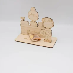 Geldgeschenk Post - aus Holz personalisiert