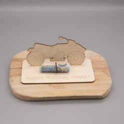Geldgeschenk Quad - aus Holz personalisiert
