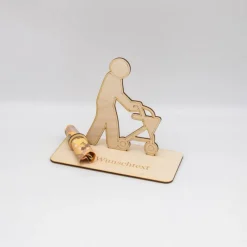 Geldgeschenk Rollator - aus Holz personalisiert