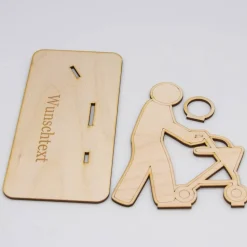 Geldgeschenk Rollator - aus Holz personalisiert