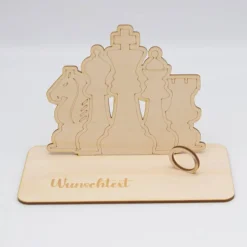 Geldgeschenk Schach- aus Holz personalisiert