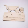 Geldgeschenk Schubkarre - aus Holz personalisiert