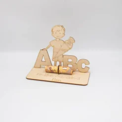 Geldgeschenk Schulanfang Junge - aus Holz personalisiert
