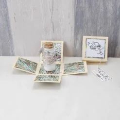 Geldgeschenk Schutzengel Wunschglas Weihnachten, Explosionsbox mit Schutzengel Glas, Engel, 10