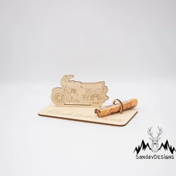 Geldgeschenk Simson - aus Holz personalisiert