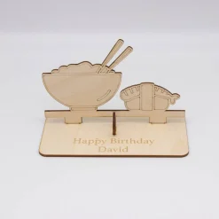 Geldgeschenk Sushi - aus Holz personalisiert