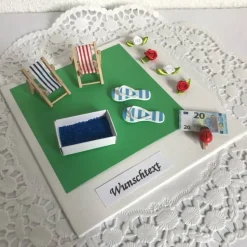 Geldgeschenk Swimmingpool verpacken Geschenk für Swimming Pool oder Poolparty Geschenkidee für Poolbesitzer Geburtstag