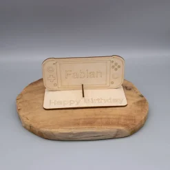 Geldgeschenk Switch - aus Holz personalisiert