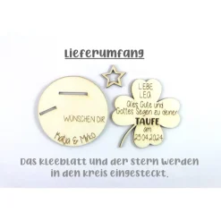 Geldgeschenk Taufe oder Geburt personalisiert