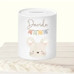 Geldgeschenk Taufe personalisiert, Spardose Kind Frosch mit Namen, Sparschwein Tiere, Sparbüchse Taufe, Geschenk