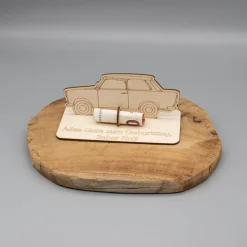 Geldgeschenk Trabbi - aus Holz personalisiert