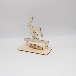 Geldgeschenk Turnen - aus Holz personalisiert