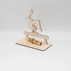 Geldgeschenk Turnen - aus Holz personalisiert