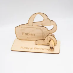 Geldgeschenk VR Brille - aus Holz personalisiert
