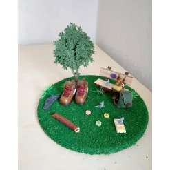 Geldgeschenk Wandern – Originelle Wanderkasse für Urlaub & Wanderschaft – Deko Berg und Tal