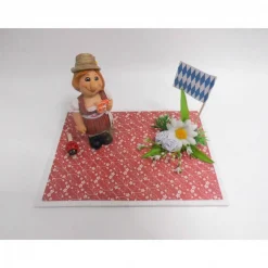 Geldgeschenk Wandern Bayern – Bayerin mit Dirndl als originelle Wanderkasse – Geschenkidee Urlaub & Oktoberfest