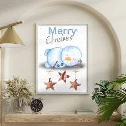 Geldgeschenk Weihnachten Schneemann | Geschenkidee Weihnachtsgeld | Wunscherfüller Geld Stern