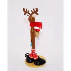 Geldgeschenk Weihnachten: Handgemachte Engel, Rentier und Weihnachtsmann Figur – Geschenkidee aus Holz