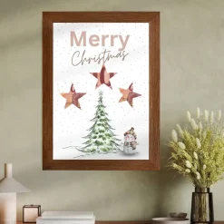 Geldgeschenk Weihnachten Schneemann Merry Christmas |  Geschenkidee Weihnachtsgeld | Wunscherfüller Geld Stern