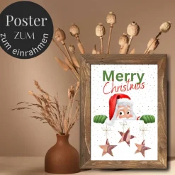 Geldgeschenk Weihnachten Weihnachtsmann | Geschenkidee Weihnachtsgeld | Wunscherfüller Geld Stern