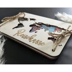 Geldgeschenk Weltkarte – Kreative Geschenkidee für Reisende & Hochzeiten