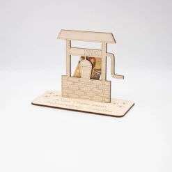 Geldgeschenk Wunschbrunnen - aus Holz personalisiert