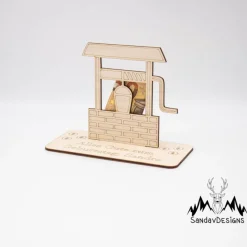 Geldgeschenk Wunschbrunnen - aus Holz personalisiert