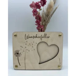 Geldgeschenk Wunscherfüller, Hochzeit / Holz / Geschenk / zum Geburtstag von Herzen / Geschenkidee