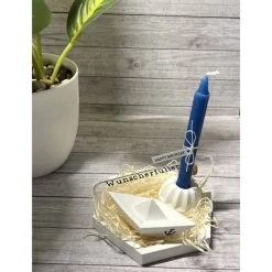 Geldgeschenk „Wunscherfüller“ Geburtstag Kerzenhalter Mini Gugelhupf Kerze Boot Raysin Dekoration Deko Geschenk Handmade