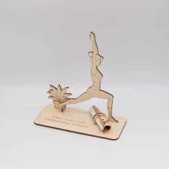 Geldgeschenk Yoga - aus Holz personalisiert