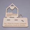 Geldgeschenk Zuhause - aus Holz personalisiert