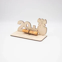 Geldgeschenk zum 30 Geburtstag - aus Holz personalisiert
