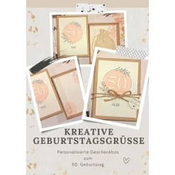 Geldgeschenk zum 50. Geburtstag für Frauen – Personalisiert & stilvoll | Geschenkbox mit Karte