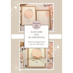 Geldgeschenk zum 50. Geburtstag für Frauen – Personalisiert & stilvoll | Geschenkbox mit Karte