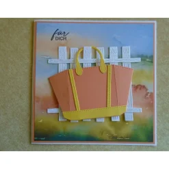 Geldgeschenk zum Geburtstag Glückwunschkarte Geburtstagskarte Frau Grußkarte Karte Strandtasche Sommer Sonne