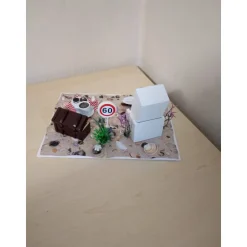 Geldgeschenk zum Geburtstag für Frauen – Relaxen im Strandkorb – Garten, Rente, Freizeit – Individuelle Zahl – Handgemachte Deko