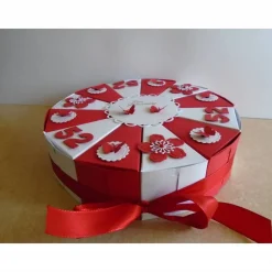 Geldgeschenk zum Geburtstag Schachteltorte  Papiertorte Geburtstagstorte Geschenk Farbe und Zahl nach Wahl Torte