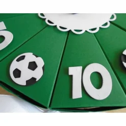 Geldgeschenk zum Geburtstag Fussball Schachteltorte Papiertorte Geburtstagstorte Geburtstagsgeschenk Torte