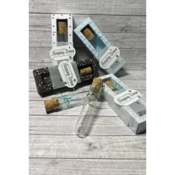 Geldgeschenk zum Geburtstag o. andere Anlässe, Reagenzglas in Geschenkverpackung, Wunscherfüller in Shadowbox Handarbeit