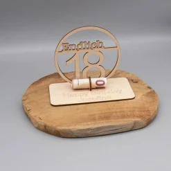 Geldgeschenk zum 18ten Geburtstag - aus Holz personalisiert