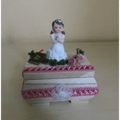 Geldgeschenk zur Firmung & Kommunion für Mädchen – Geschenkbox mit Deko & Personalisierung