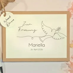 Geldgeschenk zur Firmung | Personalisierte Geschenkbox mit Name und Datum | Firmungsgeschenk