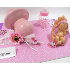 Geldgeschenk zur Geburt & Taufe – Schnuller-Spardose für Baby Mädchen – Originelle Geschenkidee