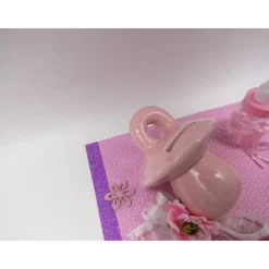 Geldgeschenk zur Geburt & Taufe – Schnuller-Spardose für Baby Mädchen – Originelle Geschenkidee