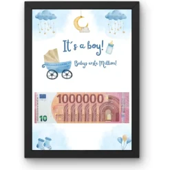 Geldgeschenk zur Geburt: Sichere dir eine digitale Datei für das perfekte Geschenk für die erstee Million!