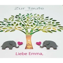 Geldgeschenk zur Geburt Taufe Junge Mädchen, Taufgeschenk Junge Mädchen,Geschenk zur Geburt Junge Mädchen,Lebensbaum