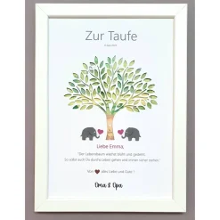 Geldgeschenk zur Geburt Taufe Junge Mädchen, Taufgeschenk Junge Mädchen,Geschenk zur Geburt Junge Mädchen,Lebensbaum
